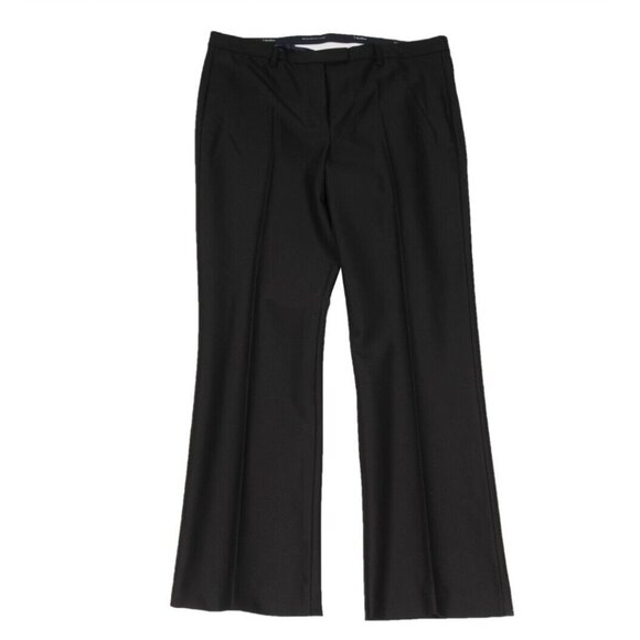 S Max Mara Womens Fatina Pants US 12 IT 46 Black Viscose Cotton Trousers Slacks - Picture 1 of 10
